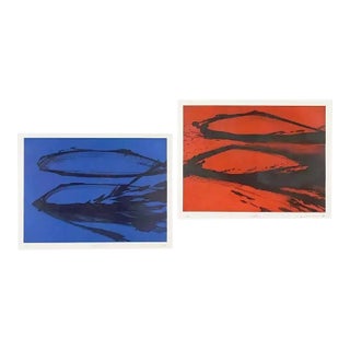 Sydney Drum, Pair of Abstract, Etching For Sale