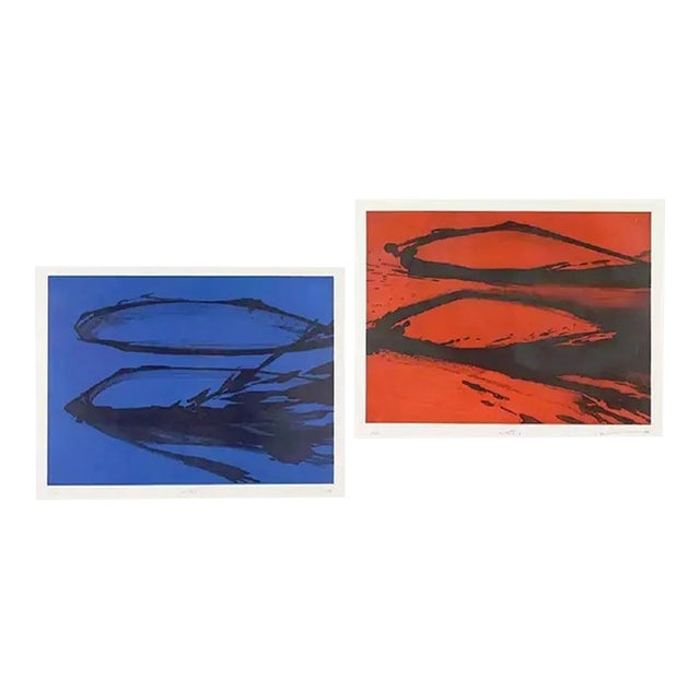 Sydney Drum, Pair of Abstract, Etching For Sale