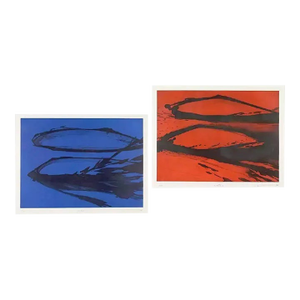 Sydney Drum, Pair of Abstract, Etching