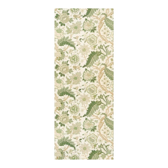 SAMPLE - Schumacher Darsey Tree Of Life Sisal Panel Set In Leaf For Sale