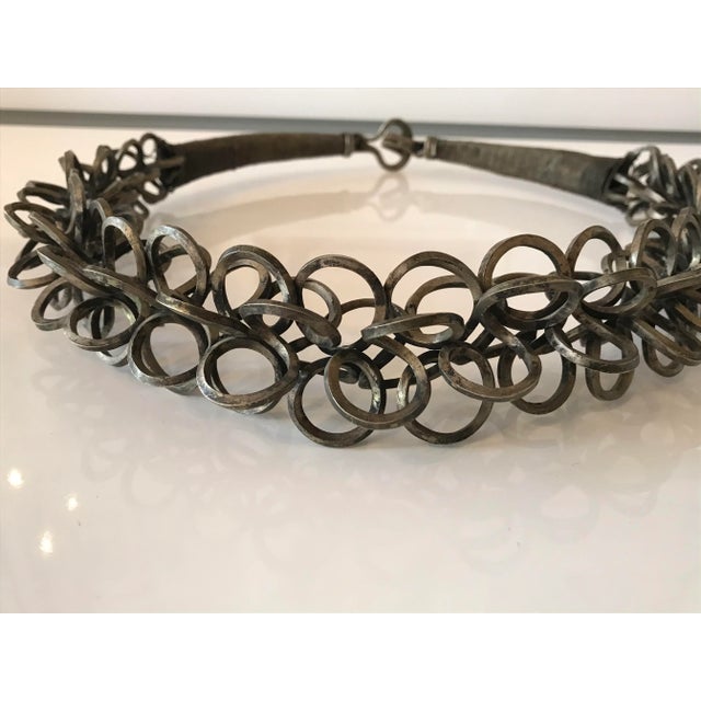 Metal Vintage Miao - People Silver Metal Sculptural Adornment For Sale - Image 7 of 8