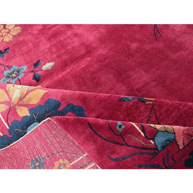 Galerie Shabab Collection Mid-20th Century Handmade Chinese Art Deco Room Size Carpet For Sale - Image 9 of 10
