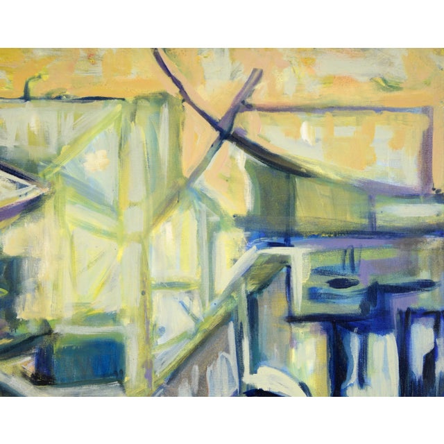 "Visions of the Metropolis #1" Spheres in Downtown Original Oil by Travis Flack For Sale - Image 4 of 8