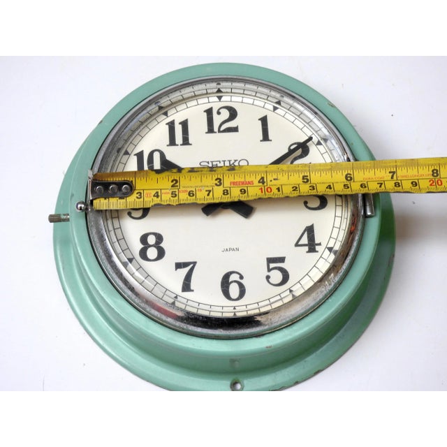 Vintage 1980 Maritime Seiko Wall Clock For Sale - Image 6 of 8