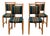 Set of Four Danish Oak Dining Chairs in the Style of Henning Kjærnulf, Denmark, Circa 1970s For Sale