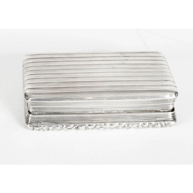 19th Century George III Silver Snuff Box, Birmingham, 1817 For Sale - Image 4 of 13