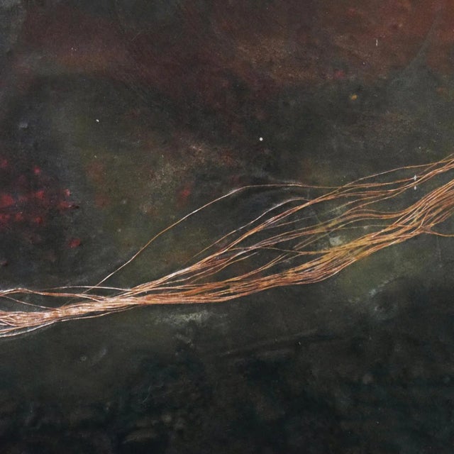 Encaustic wax, pigments & copper on deep-fame board