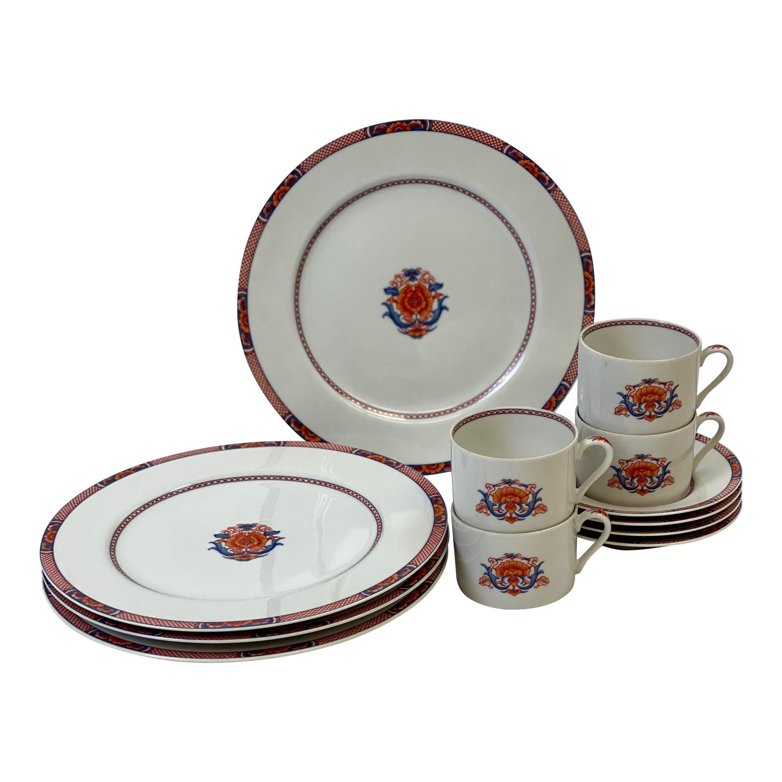 Vintage Fitz & Floyd Regency Dinnerware Set of 12 Chairish