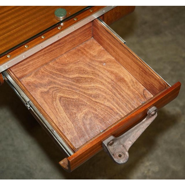 T-28 A Trojan Aeroplane Wing Aviator Desk by Giancarlo De Astis For Sale - Image 14 of 18
