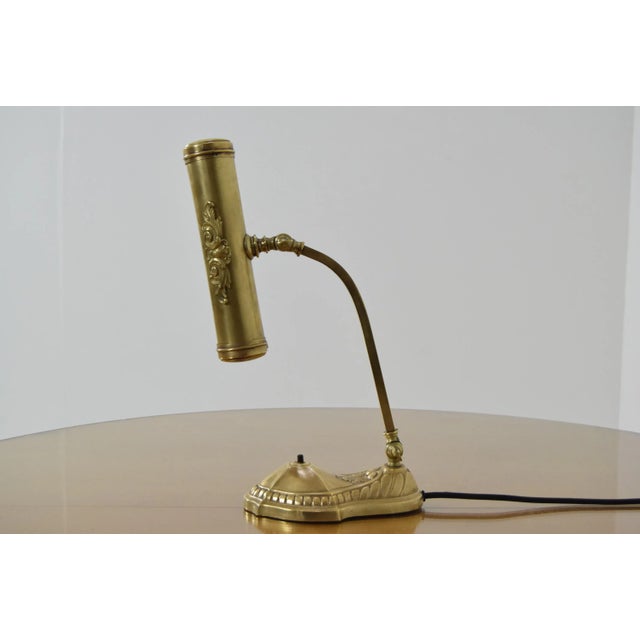 Made in Czechoslovakia Made of brass 1x E14 or E15 socket Re-polished Fully functional With aged patina Original...