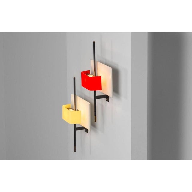 Model 2020 Wall Lamps attributed to Bruno Gatta for Stilnovo, Italy, 1955, Set of 2 For Sale - Image 10 of 16