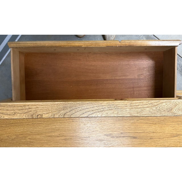 Wood Vintage White Furniture Co. 9-Drawer Dresser / Credenza — Solid Butternut, Made in Mebane Nc For Sale - Image 7 of 8
