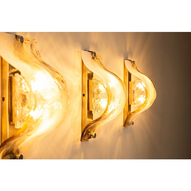 LP 276 Wall Lamps in Cast Glass by Carlo Nason for Mazzega, Italy, 1970s, Set of 4 For Sale - Image 15 of 18