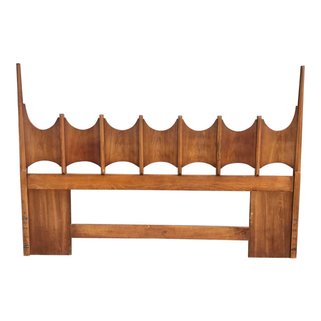 Vintage MidCentury Thomasville Burl Wood King Headboard Chairish