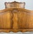Vintage French Louis XVI Style Oak Double Bed Frame with Carved Headboard For Sale - Image 3 of 8