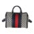 GG Supreme Monogram Navy Ophidia Canvas Medium Boston Bag For Sale
