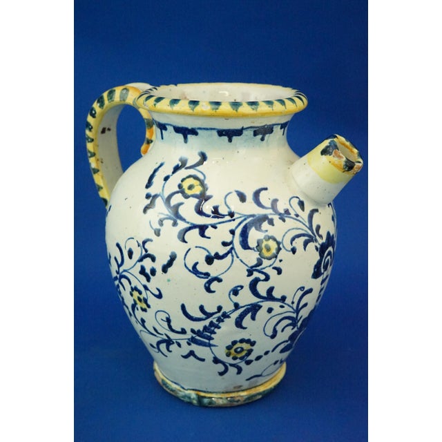 Antique Italian Renaissance Tuscan Majolica Pharmacy Jar, 1600s For Sale - Image 4 of 18