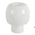 Modern Modern Jurmo‑Style White Glass Mushroom Table Lamp With Sculptural Form For Sale - Image 3 of 4