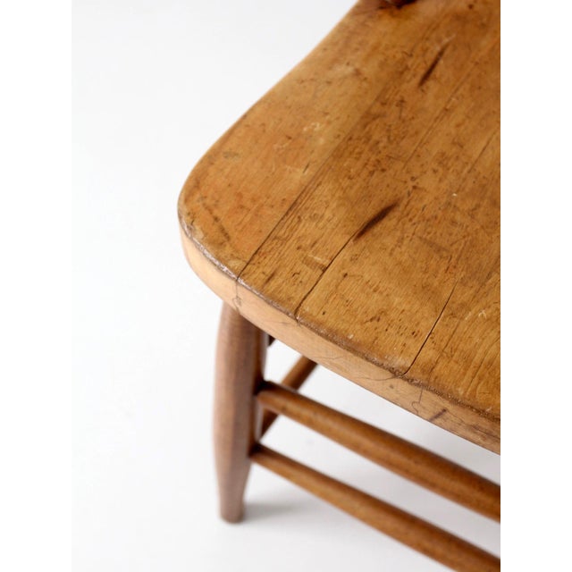 Early 20th Century Antique Windsor Bow Back Side Chair For Sale - Image 5 of 16