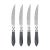 VIETRI Aladdin Brilliant Charcoal Steak Knives - Set of 4 For Sale - Image 10 of 10