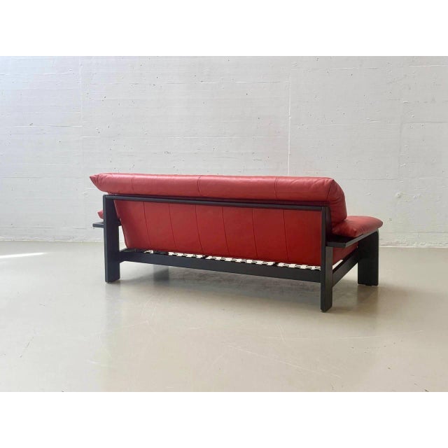 Ligne Roset Vintage Leather Sofa from Ligne Roset, 1980s For Sale - Image 4 of 16