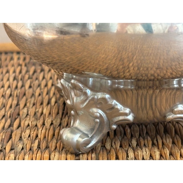 Mid 20th Century Pewter Reed and Barton Footed Bowl in Regent Pattern For Sale - Image 5 of 9
