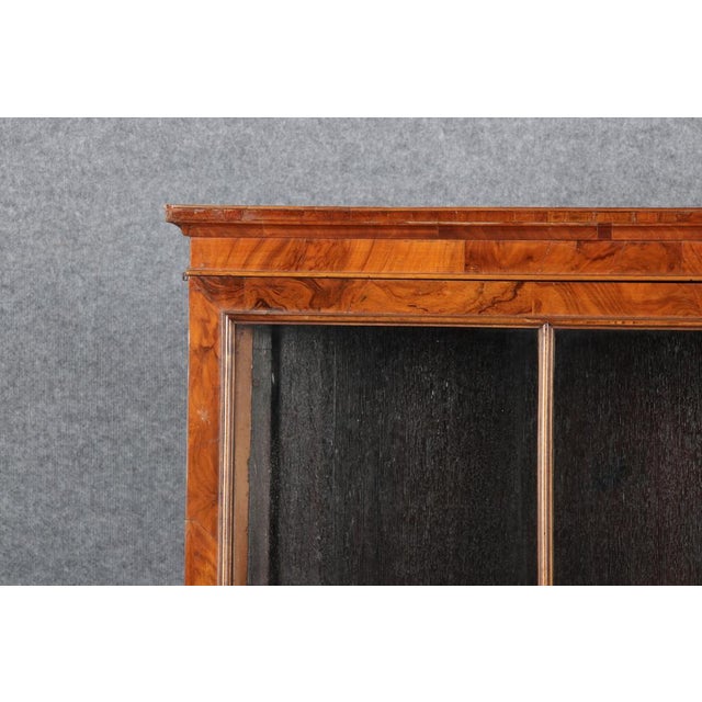 Purple Baroque English Mahogany Showcases with Three Sides Glazed, 1800s For Sale - Image 8 of 18