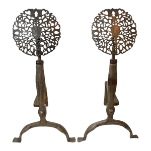 Pair of Late 19th Century Ernest Gimson Andirons