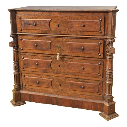 Antique Chest of Drawers with Four Drawers For Sale