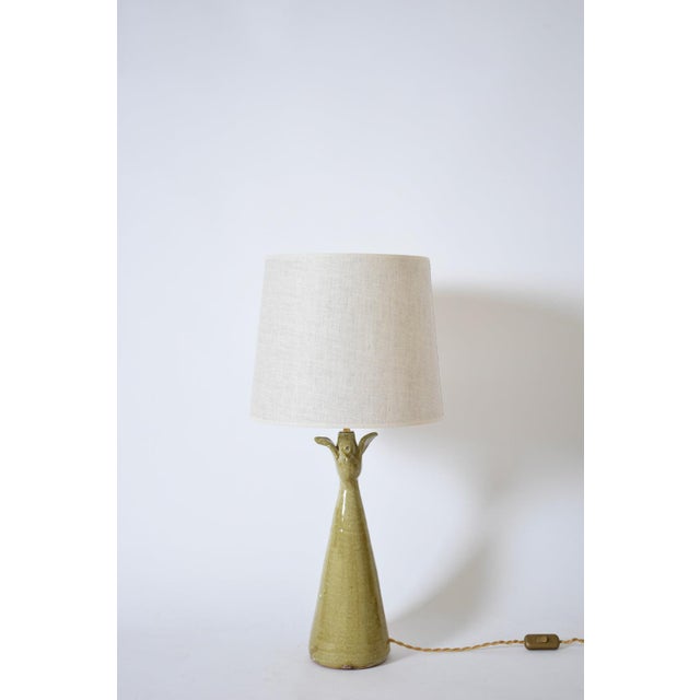 "Brejos" 39cm beige ceramic lamp, Barracuda edition. Height: 39 cm - 15.35 in Length: 13 cm - 5.12 in Height with...