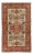 Hand-Knotted Antique Tabriz Style Rug, Red, Beige-Brown Pictorial Hunting Rug For Sale