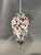 Murano, the Murrina. Ceiling lamp, vintage, Italy, A thousand flowers. Glass 31 x 14 cm. Total height 63 cm. We have...