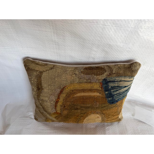 17th Century Brussels Tapestry Pillow With Abstract Motif For Sale In Los Angeles - Image 6 of 7