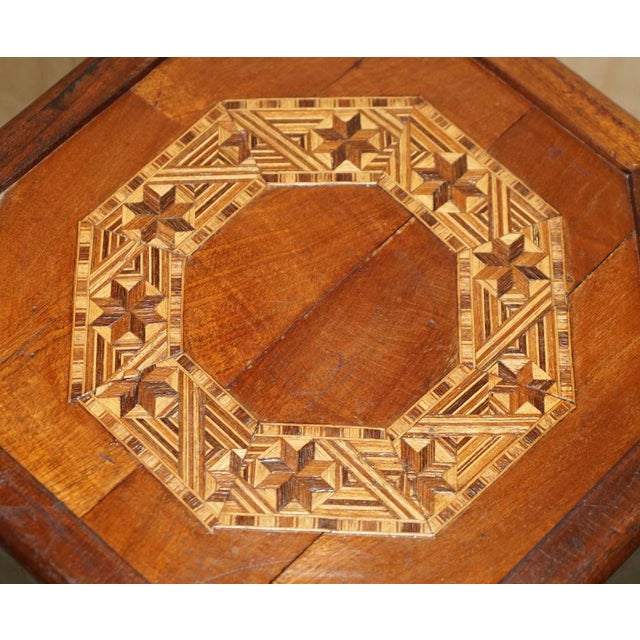 Moroccan Inlay Side End Lamp Wine Tables from Libertys London, Set of 2 For Sale - Image 17 of 18