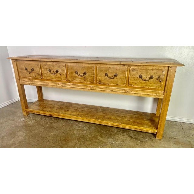 19th C. English Pine Sideboard Chairish