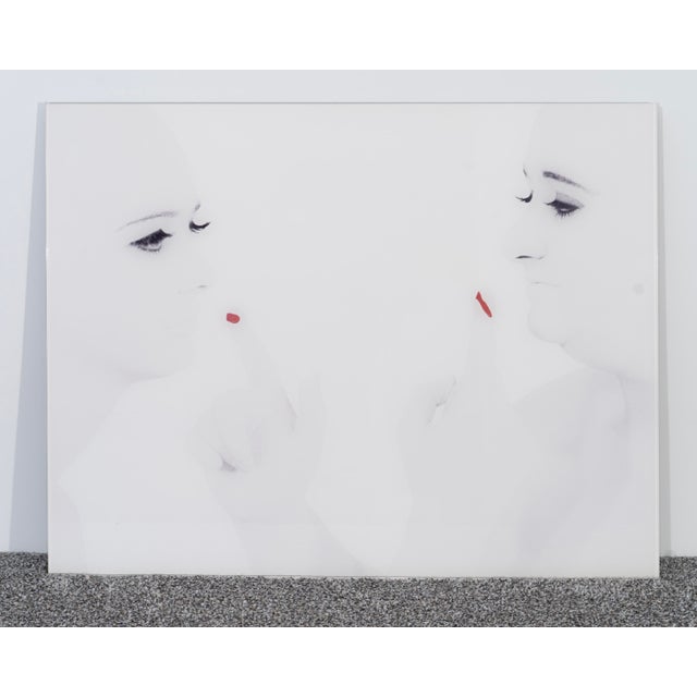 Devotion in Red is an original artwork by Spanish artist Begoña Montalbán, measuring 23.5 x 29.5 inches (mounted on an...