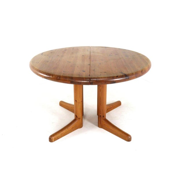 Pine Round Extendable Idom Dining Table from Vamdrup For Sale - Image 10 of 16