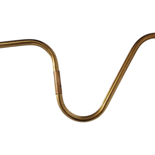 Voss Belysning, Articulating Wall Light, Paintated Brass, Metal, Denmark, 1950s For Sale - Image 13 of 15