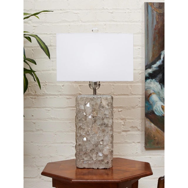 Mid 20th Century Mid 20th Century Designer Crystal Lamp For Sale - Image 5 of 10