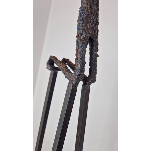 Iron and Bronze Candlestick by Alberto Giacometti, 1970s For Sale - Image 6 of 14