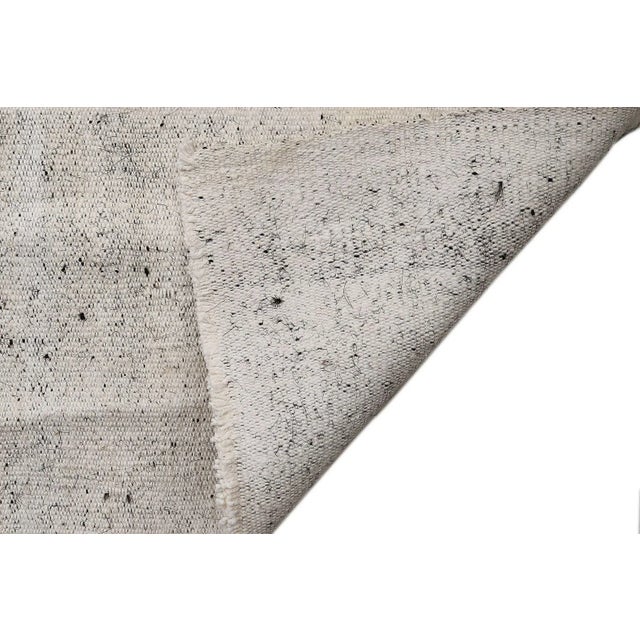 Mid 20th Century Mid 20th Century Long Vintage Gray Kilim Runner For Sale - Image 5 of 7