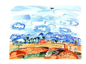 Raoul Dufy (after) - Landscape - Lithograph 1965
