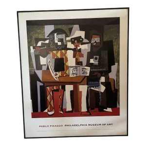 2000 Philadelphia Museum of Art Exhibition Poster Featuring Picasso’s Three Musicians