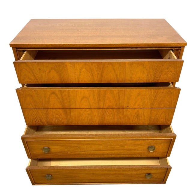 Vintage Mid Century Modern Dixie Highboy Dresser Chest For Sale - Image 10 of 10