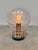 Vintage Bulb Table Lamp in Bubble Glass by Herbert Proft for Glashutte Limburg, 1970s For Sale - Image 4 of 5