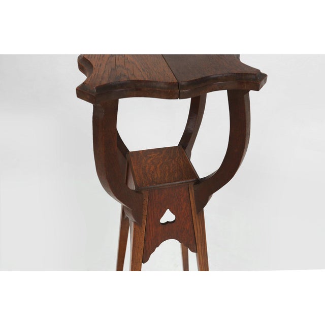 1940s Art Deco Console Table in Oak, France, 1940s For Sale - Image 5 of 12