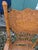 Mid-Century Carved Oak Press Back Arm Chair For Sale - Image 11 of 11
