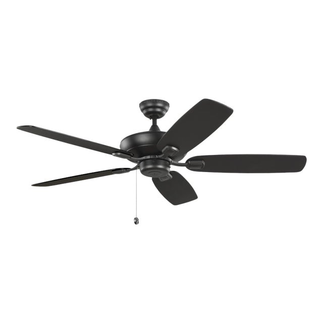 Visual Comfort Fan 52" Colony Max in Midnight Black For Sale