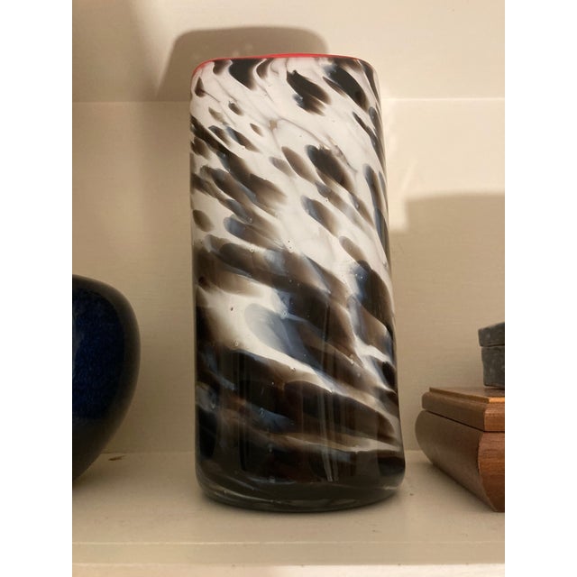 2010s David Jacobson Art Glass Vase For Sale - Image 5 of 10