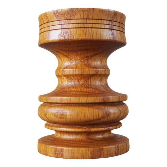 Mid-Century Wooden Candleholder, Europe, 1960s For Sale